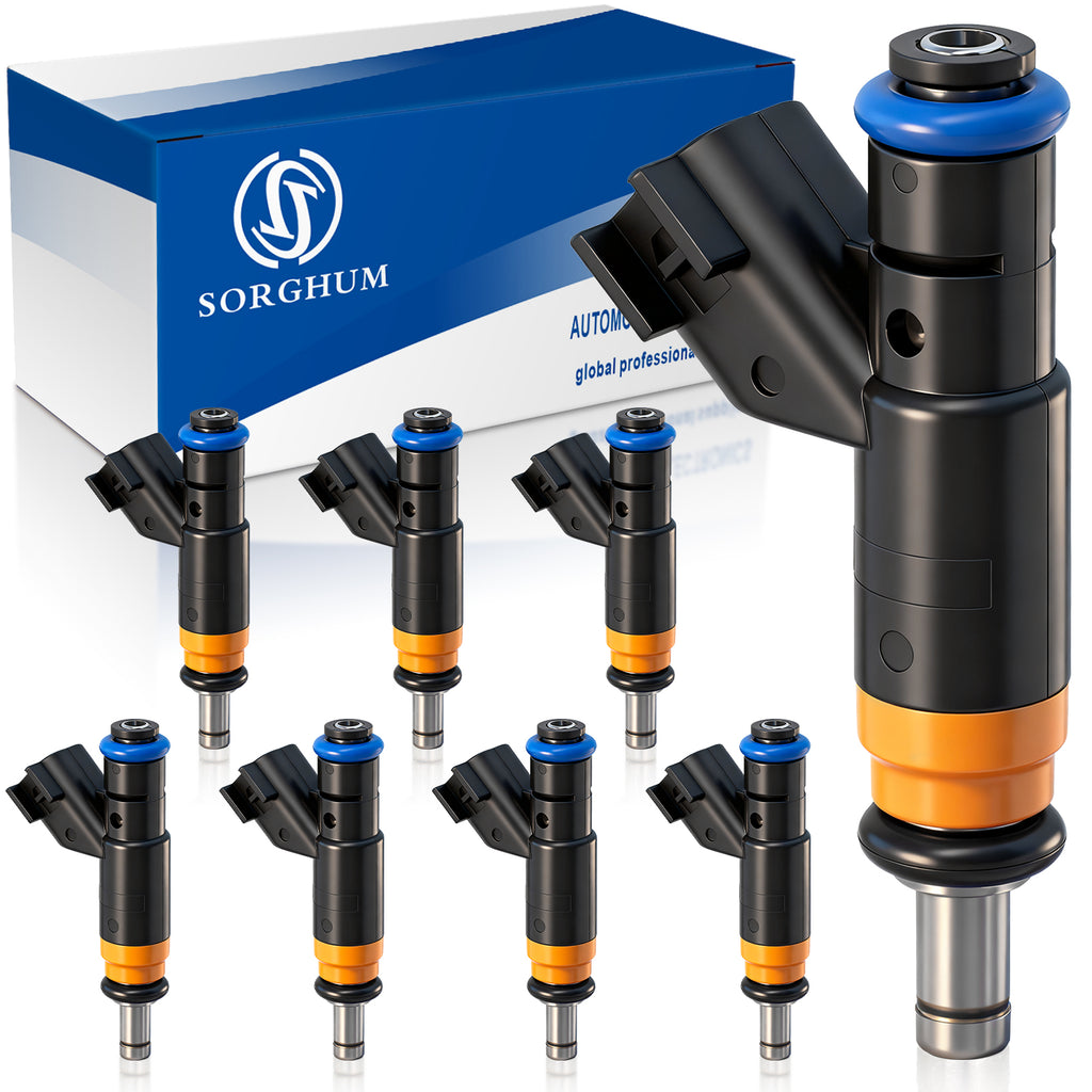 Sorghum 05037479AA Fuel Injectors Set of 8 Fit for Dodge Ram 1500 2500 3500 2009-2017 Durango Charger Jeep Grand Cherokee Commander Chrysler 300