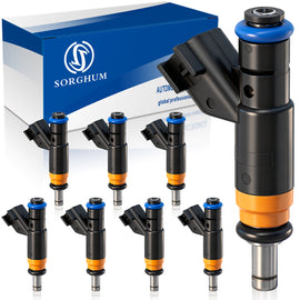 Sorghum 05037479AA Fuel Injectors Set of 8 Fit for Dodge Ram 1500 2500 3500 2009-2017 Durango Charger Jeep Grand Cherokee Commander Chrysler 300