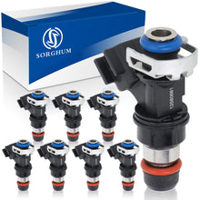 Load image into Gallery viewer, Sorghum 12580681 Fuel Injectors Set of 8 Fit for Chevy Silverado 1500 2500HD 3500 HD 2007 2008 2009 Tahoe Express 2500 3500 Suburban Colorado GMC Sierra Yukon Envoy Canyon Savana