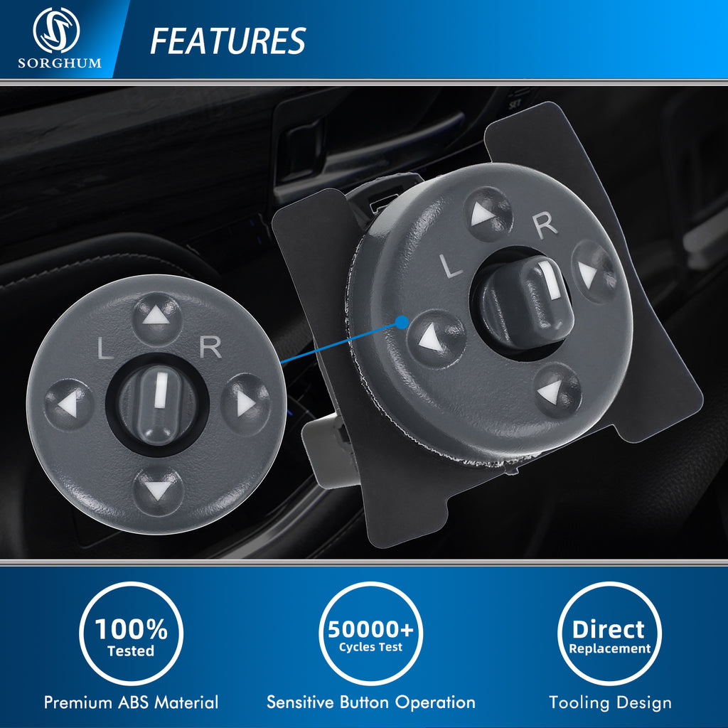 Sorghum 15009690 Window Mirror Control Switch Fit for 1994-2000 Chevrolet GMC C1500 C2500 C3500 K1500 K2500 K3500 Blazer Tahoe Jimmy