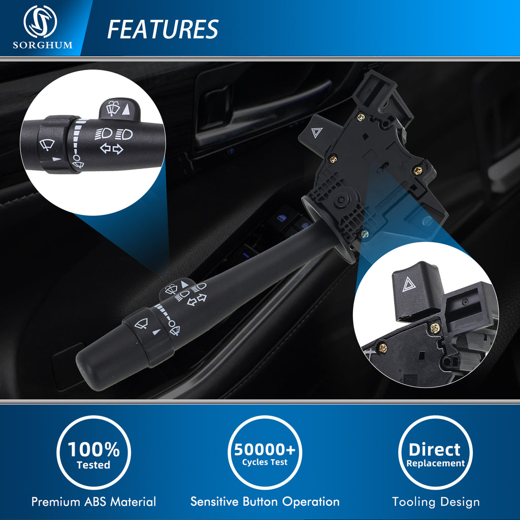 Sorghum 15289426 Turn Signal Switch Fit for 2006-2007 Chevrolet Monte Carlo 2006-2013 Impala 2014-2016 Impala