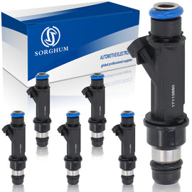 Sorghum 17113680 Fuel Injectors Set of 6 Fit for Chevrolet Trailblazer 2002-2007 Colorado LUV GMC Canyon Envoy Hummer H3 Saab 9-7x L6 4.2L