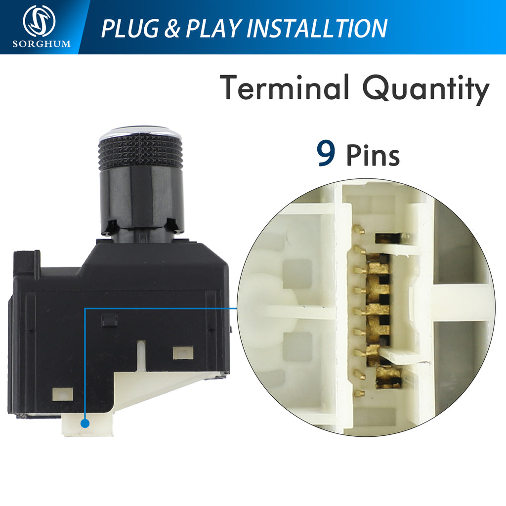 Sorghum 183744 Mirror Switch Fit for Toyota Hilux Revo 2016-2020