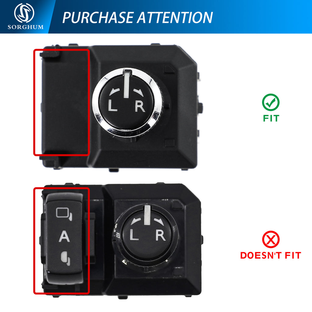 Sorghum 183744 Mirror Switch Fit for Toyota Hilux Revo 2016-2020