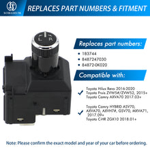 Load image into Gallery viewer, Sorghum 183744 Mirror Switch Fit for Toyota Hilux Revo 2016-2020