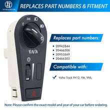 Load image into Gallery viewer, Sorghum 20942844 Head Lamp Switch Fit for Volvo Truck FH12 FM VNL