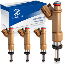 Sorghum 23209-39145 Fuel Injectors Set of 4 Fit for Toyota 2009-2018 Corolla 1.8L Toyota 2009-2013 Matrix 1.8L