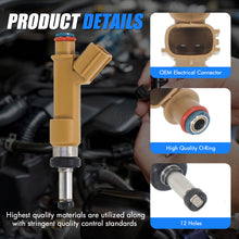 Laden Sie das Bild in den Galerie-Viewer, Sorghum 23209-39145 Fuel Injectors Set of 4 Fit for Toyota 2009-2018 Corolla 1.8L Toyota 2009-2013 Matrix 1.8L