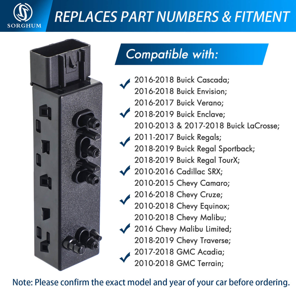 Sorghum 25974714 Seat Control Switch For Chevrolet Camaro Equinox Malibu Cruze For Cadillac SRX For GMC Terrain For Buick LaCrosse Regal