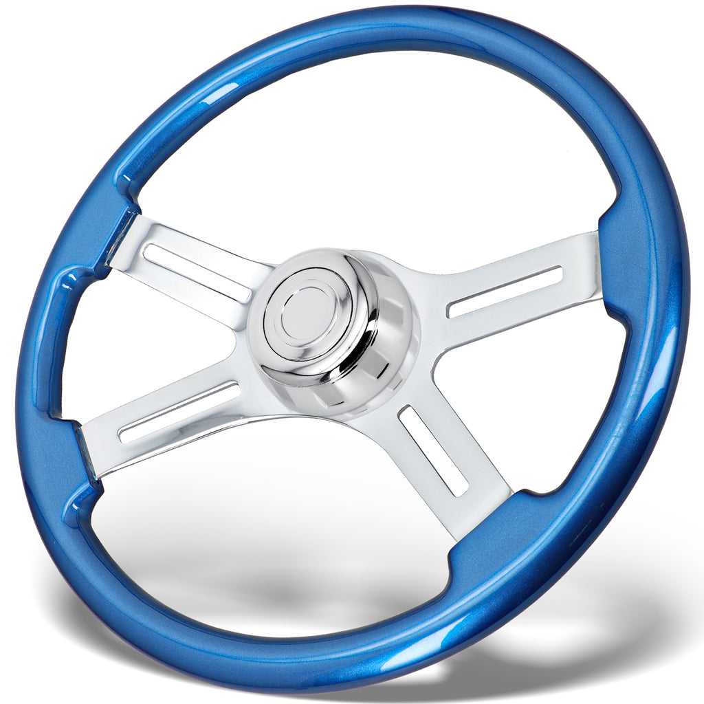 Sorghum 18" Solid Wood Steering Wheel Fit for Trucks