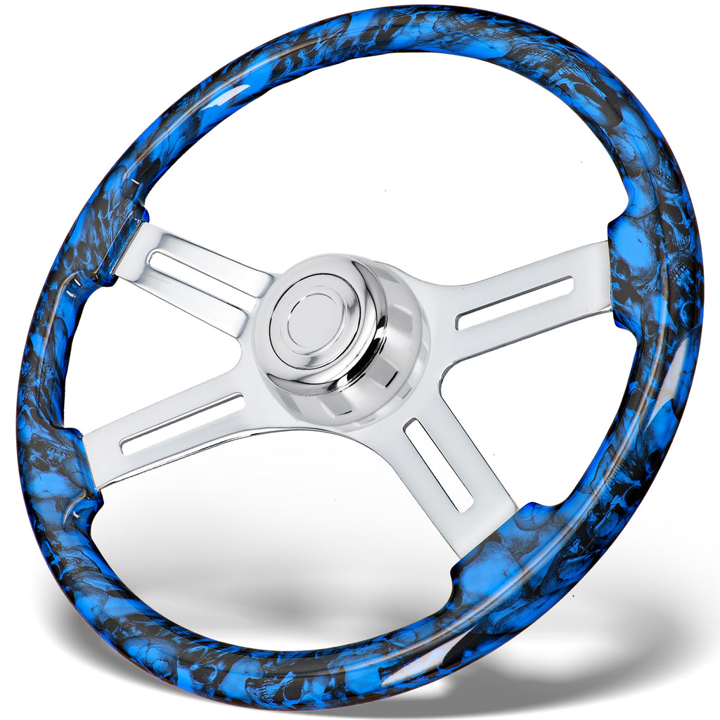 Sorghum 18" Solid Wood Steering Wheel Fit for Trucks