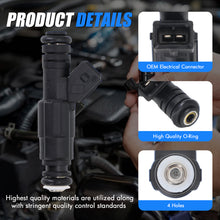 Load image into Gallery viewer, Sorghum 280155703 Fuel Injectors Set of 6 Fit for Jeep Cherokee XJ 1989-1998 Comanche MJ 1987-1992 Grand Cherokee ZJ 1993-1998 Wrangler YJ 1991-1995 Wrangler TJ 1997-1998