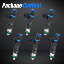 Laden Sie das Bild in den Galerie-Viewer, Sorghum 280158020 Fuel Injectors Set of 6 Fit for Jeep Grand Cherokee 2005-2010 Liberty Commander Dodge Dakota Durango Nitro Ram 1500 2004-2012 V6 3.7L