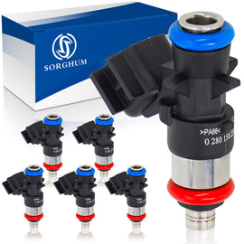 Sorghum 280158233 Fuel Injectors Set of 6 Fit for Jeep Grand Cherokee 2011-2019 Wrangler Ram 1500 2013-2019 Chrysler 200 Town & Country Dodge Grand Caravan Charger