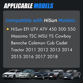 Sorghum 28160355 Fuel Injector Fit for 2011-2018 HiSun EFI UTV ATV 450 500 550 Massimo TSC MSU YS Cowboy Bennche Coleman Cub Cadet Tractor