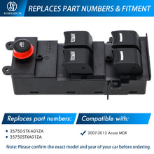 Load image into Gallery viewer, Sorghum 35750-STX-A01ZA Master Power Window Switch Fit for 2007-2013 Acura MDX