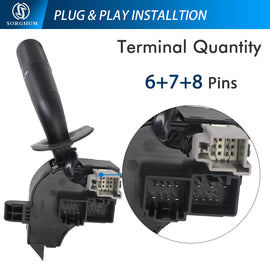 Sorghum 4L3Z13K359AAA Turn Signal Switch Fit for 2004 2005 Ford F-150