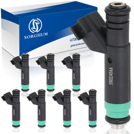 Sorghum 53032145AA Fuel Injectors Set of 8 Fit for Dodge Dakota Durango 2001-2003 Ram 1500 2002 2003 Jeep Grand Cherokee 2001-2003 V8 4.7L