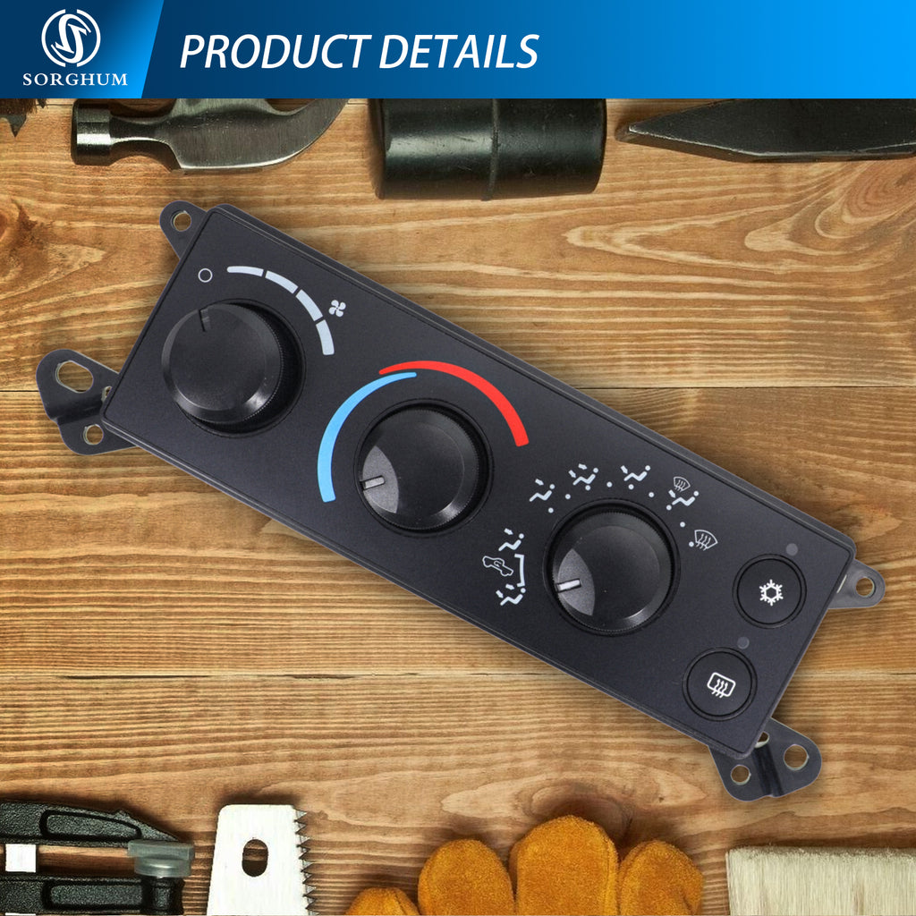 Sorghum 55057079AB Air Conditioning Panel Control Switch Fit for 2006-2008 Dodge Ram 1500 2500 3500 2005-2011 Dakota