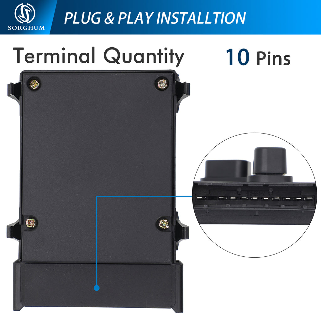 Sorghum 56049433AD Left Side Seat Adjustment Switch Fit for 2014-2019 Jeep Cherokee 2005-2019 Chrysler 300 2009-2010 Dodge Ram 1500