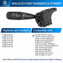 Load image into Gallery viewer, Sorghum 68015101AG Turn Signal Switch Fit for Chrysler Dodge Jeep