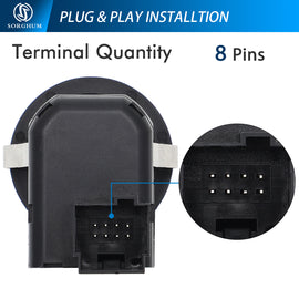 Sorghum 7L1Z17B676AA Window Mirror Control Switch Fit for 2007-2014 Ford F-150 2008-2016 F-250 F-350 07-17 Expedition 07-10 Lincoln Mark LT