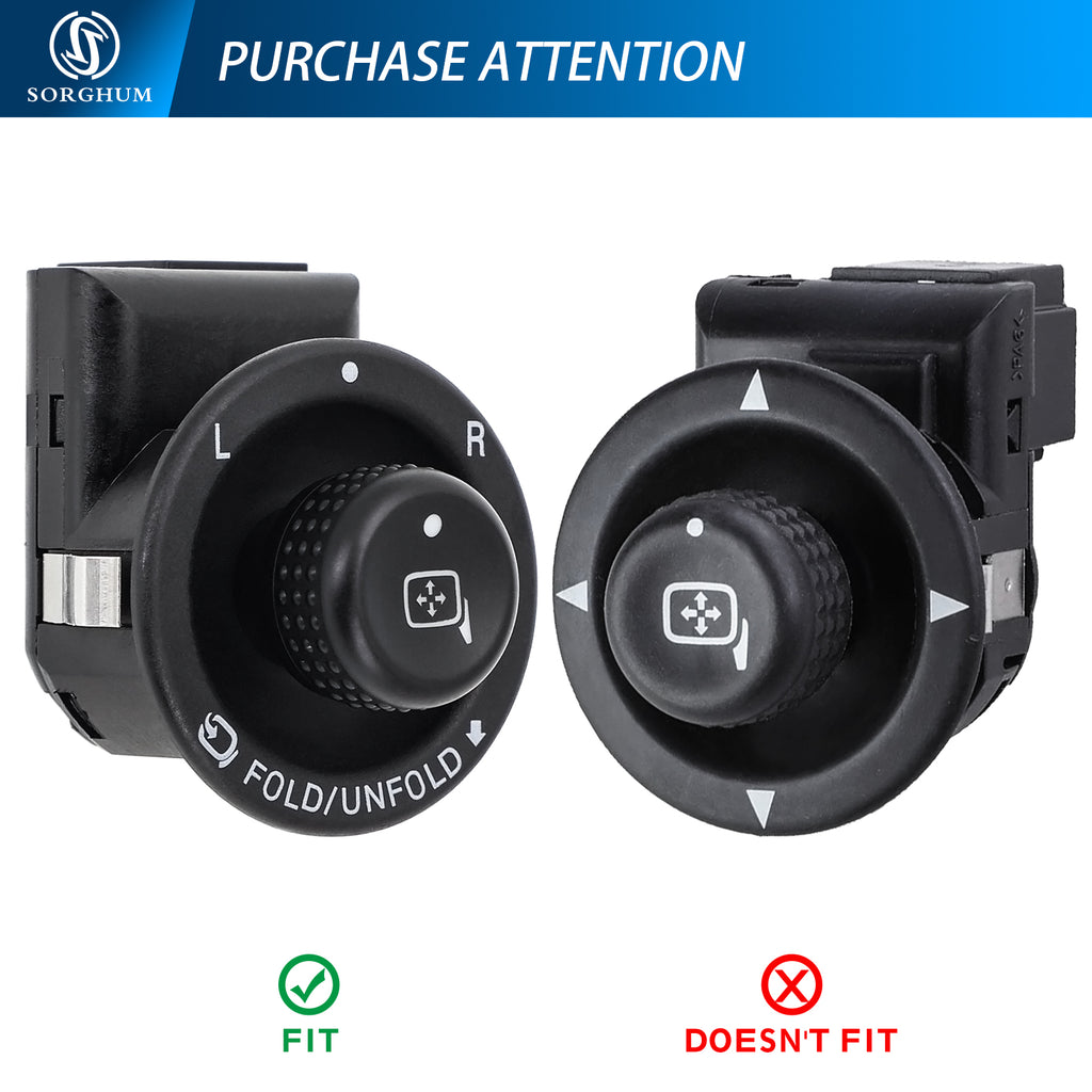 Sorghum 7L1Z17B676AA Window Mirror Control Switch Fit for 2007-2014 Ford F-150 2008-2016 F-250 F-350 07-17 Expedition 07-10 Lincoln Mark LT