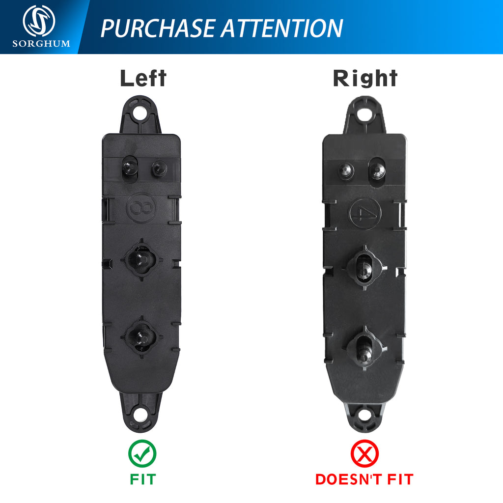 Sorghum 87066-1AB0A Left Side Seat Adjustment Switch Fit for 09-18 Nissan Murano 13-18 Altima 13-19 Pathfinder 16-19 Titan XD 17-19 Titan