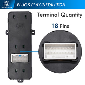 Sorghum 93571-D3000 Master Power Window Switch Fit for Hyundai Tucson 2016-2021