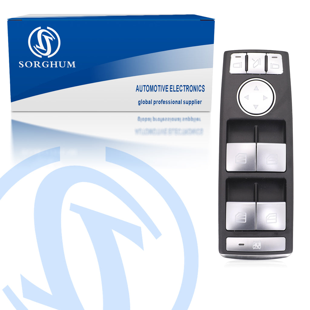 Sorghum A2049055402 Master Power Window Switch Silver For Mercedes Benz W204 C250 C300