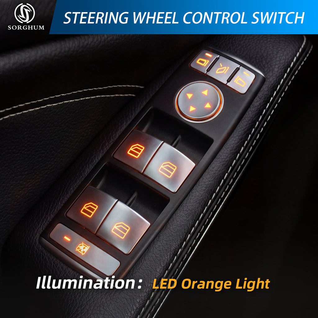 Sorghum A2049055402 Master Power Window Switch Silver For Mercedes Benz W204 C250 C300