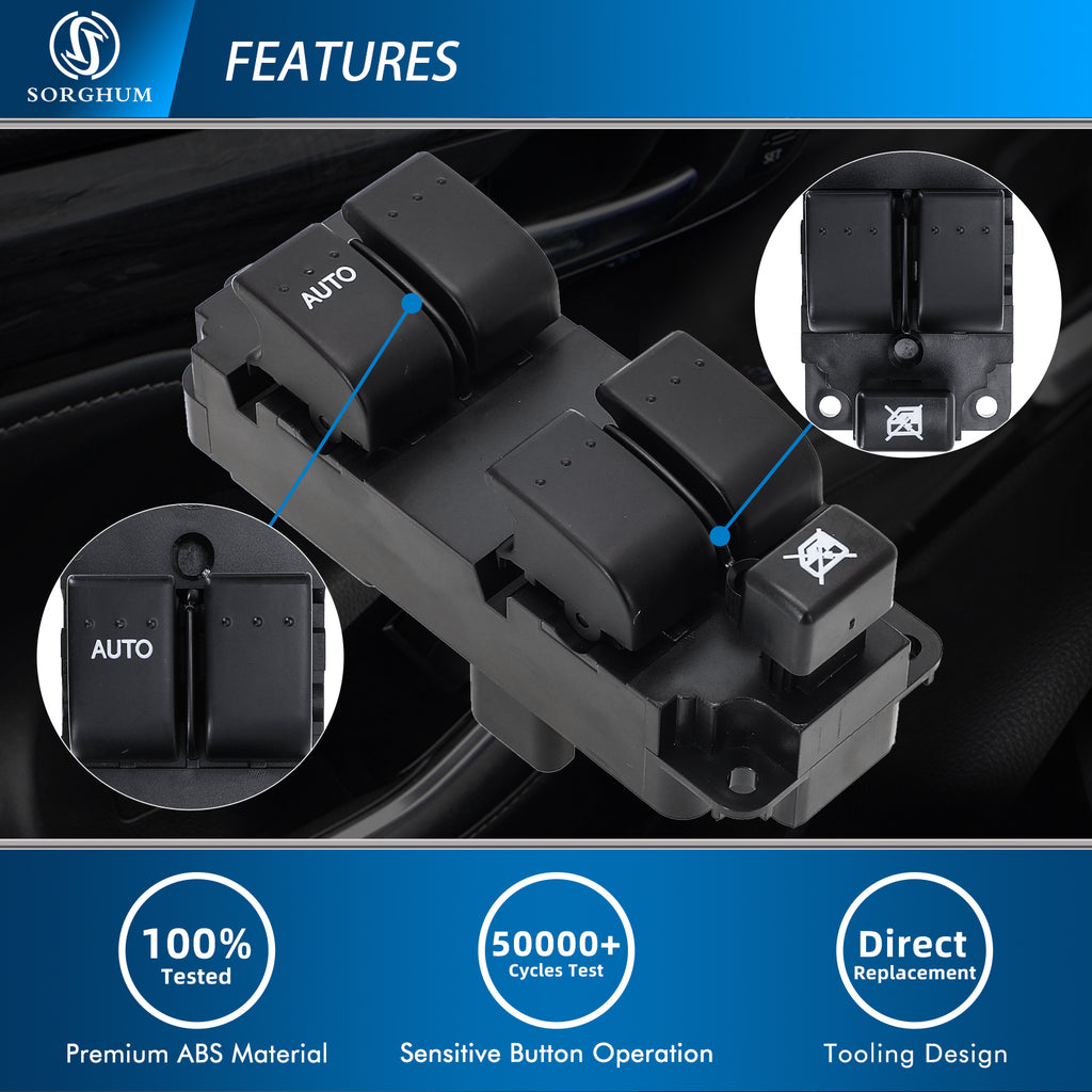 Sorghum BN8F-66-350A Master Power Window Switch Fit for 2004-2006 Mazda 3 2009 Mazda 3