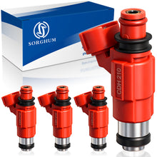 将图片加载到图库查看器，Sorghum CDH210 Fuel Injectors Set of 4 Fit for Yamaha Outboard 115HP 2000-2015 Mitsubishi Galant Eclipse Mirage Chevrolet Tracker Chrysler Sebring Dodge Stratus