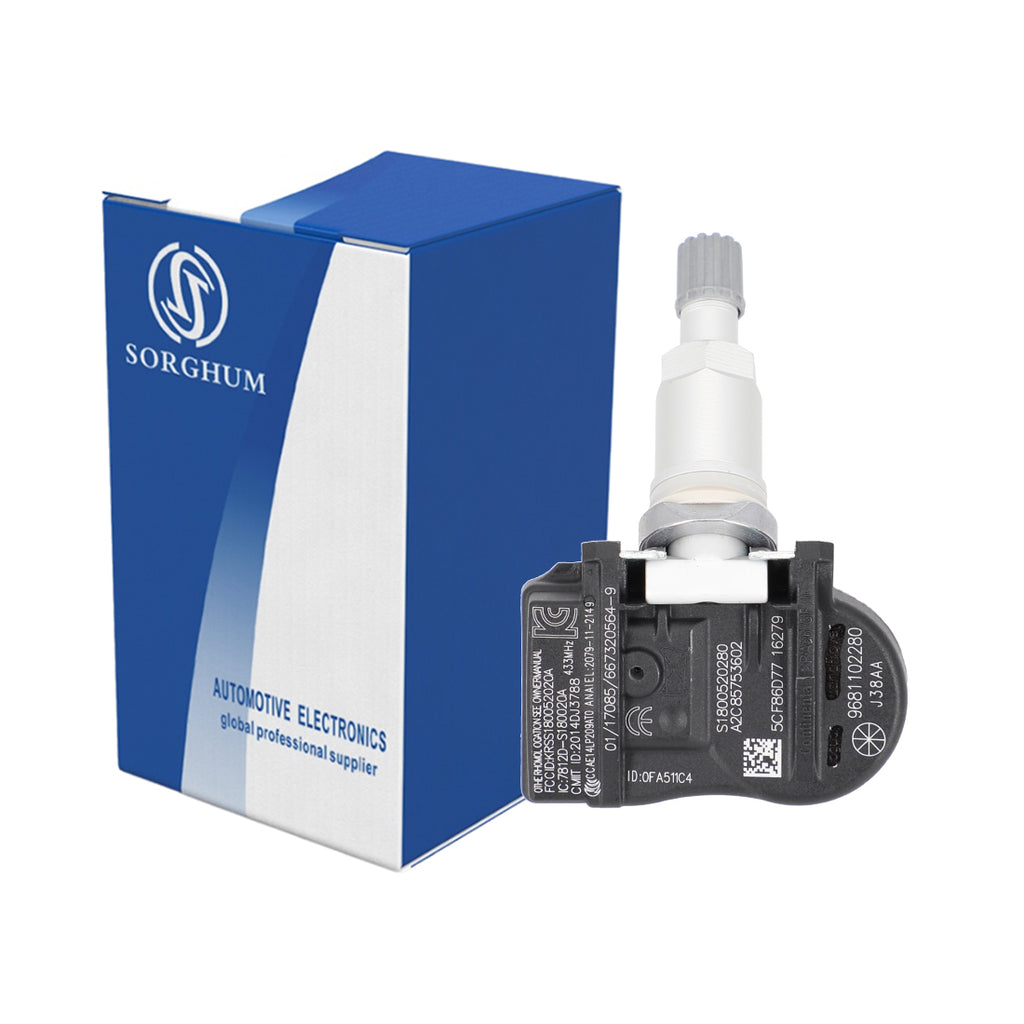 Sorghum FW93-1A159-AB TPMS Tire Pressure Sensor 433 MHz Fit for Land Rover Discovery LR4 Peugeot 207 308 307