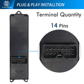 Sorghum MR587942 Master Power Window Switch Fit for Mitsubishi Lancer 2008-2009