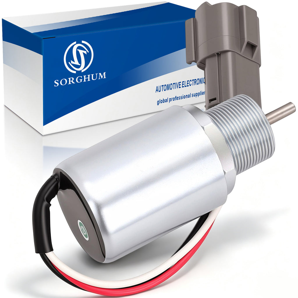 Sorghum SA-3725-12 Fuel Shut Off Solenoid Fit for Mitsubishi S3L, S3L2 S4L, S4L-2, S4L2