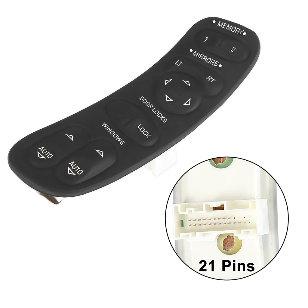 Sorghum 19209381 White light 21 pins Car Master Power Window Switch Button Panel For Chevrolet C5 Corvette 1997-2004